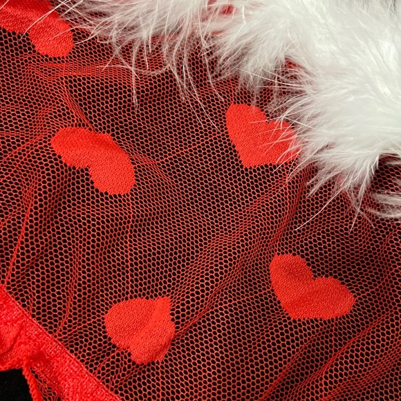 Women’s Shein two piece sexy red Valentines sheer mesh lingerie set. Size M. - Picture 5 of 16